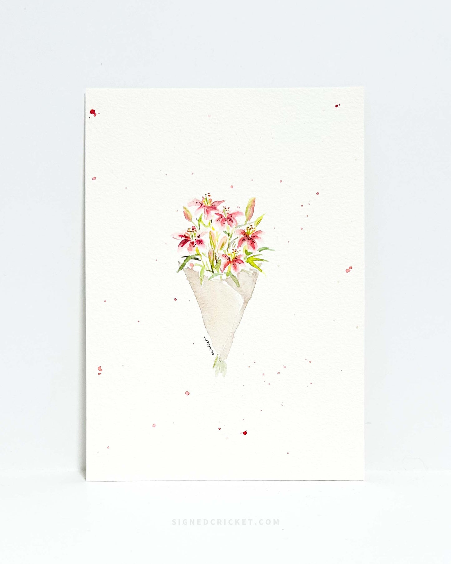 Mini Bouquet 4 | 5 x 7 | Watercolor Original