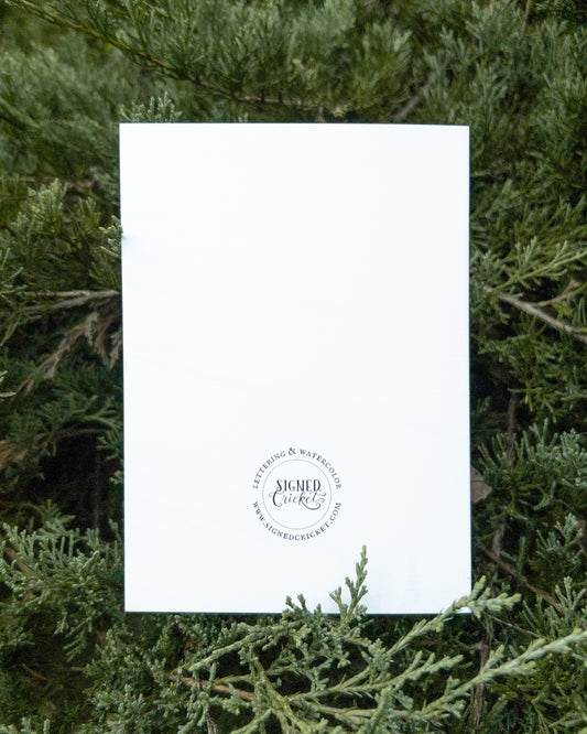 Snowman Watercolor Greeting Card