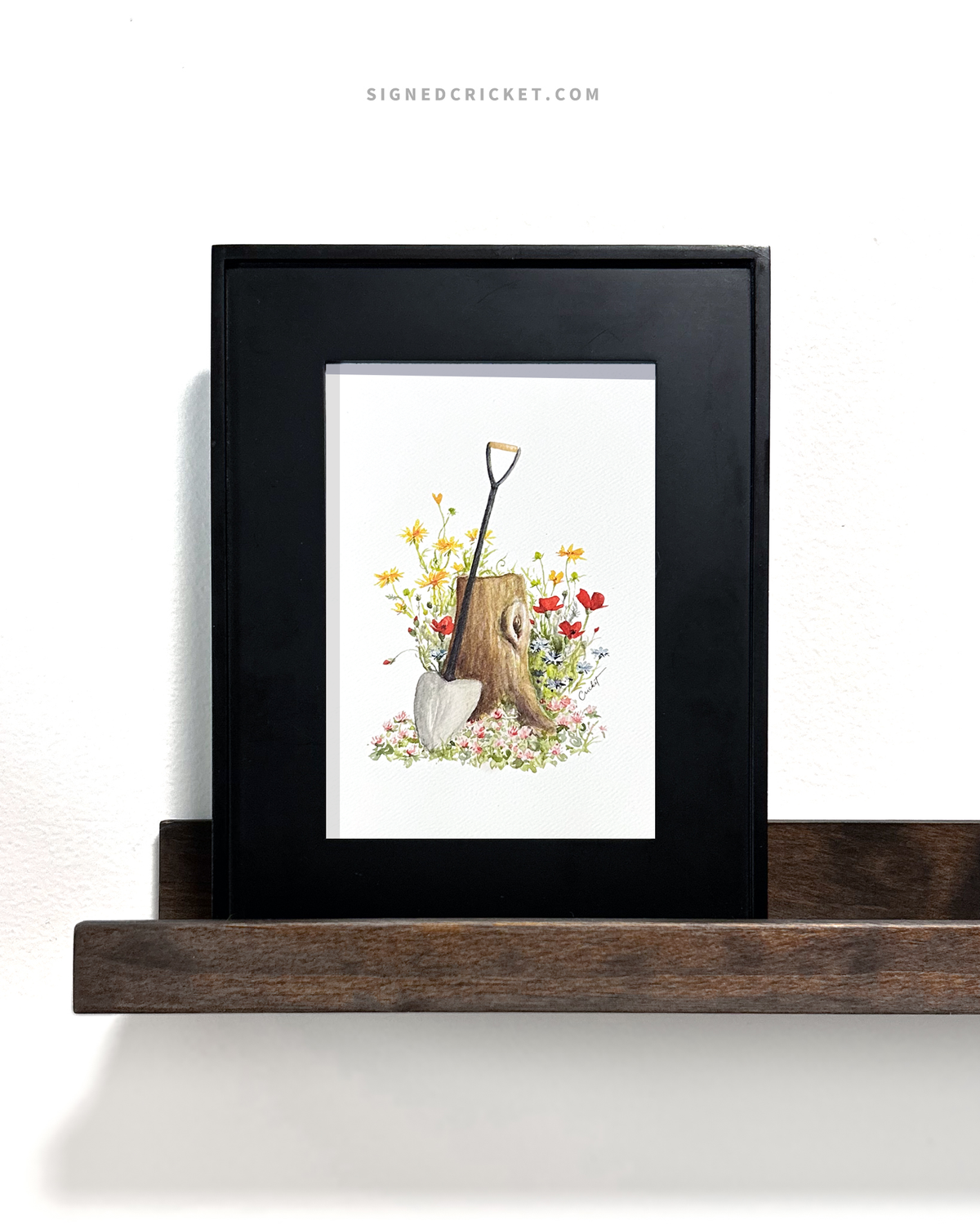 Wildflower Spade Greeting Card
