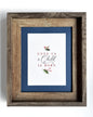 Unto Us a Child Is Born | 8x10 Watercolor Calligraphy Christmas Print