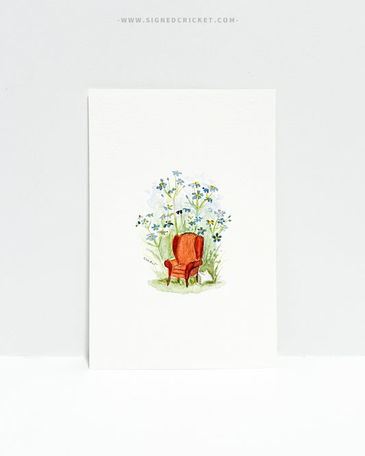 Down Memory Lane  | 4 x 6 | Watercolor Original