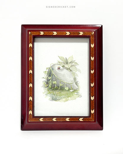 Leafy Staircase | Watercolor Original