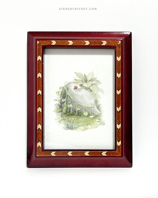 Leafy Staircase | Watercolor Original