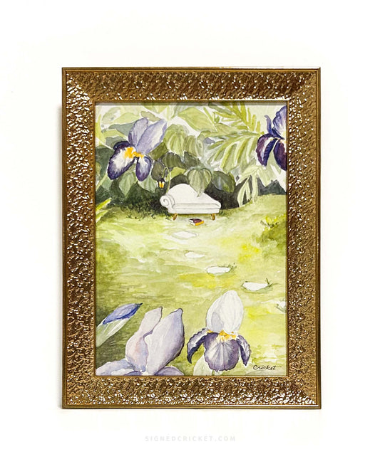 Iris Bed | Watercolor Original
