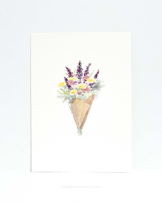 Mini Bouquet 2 | 5 x 7 | Watercolor Original