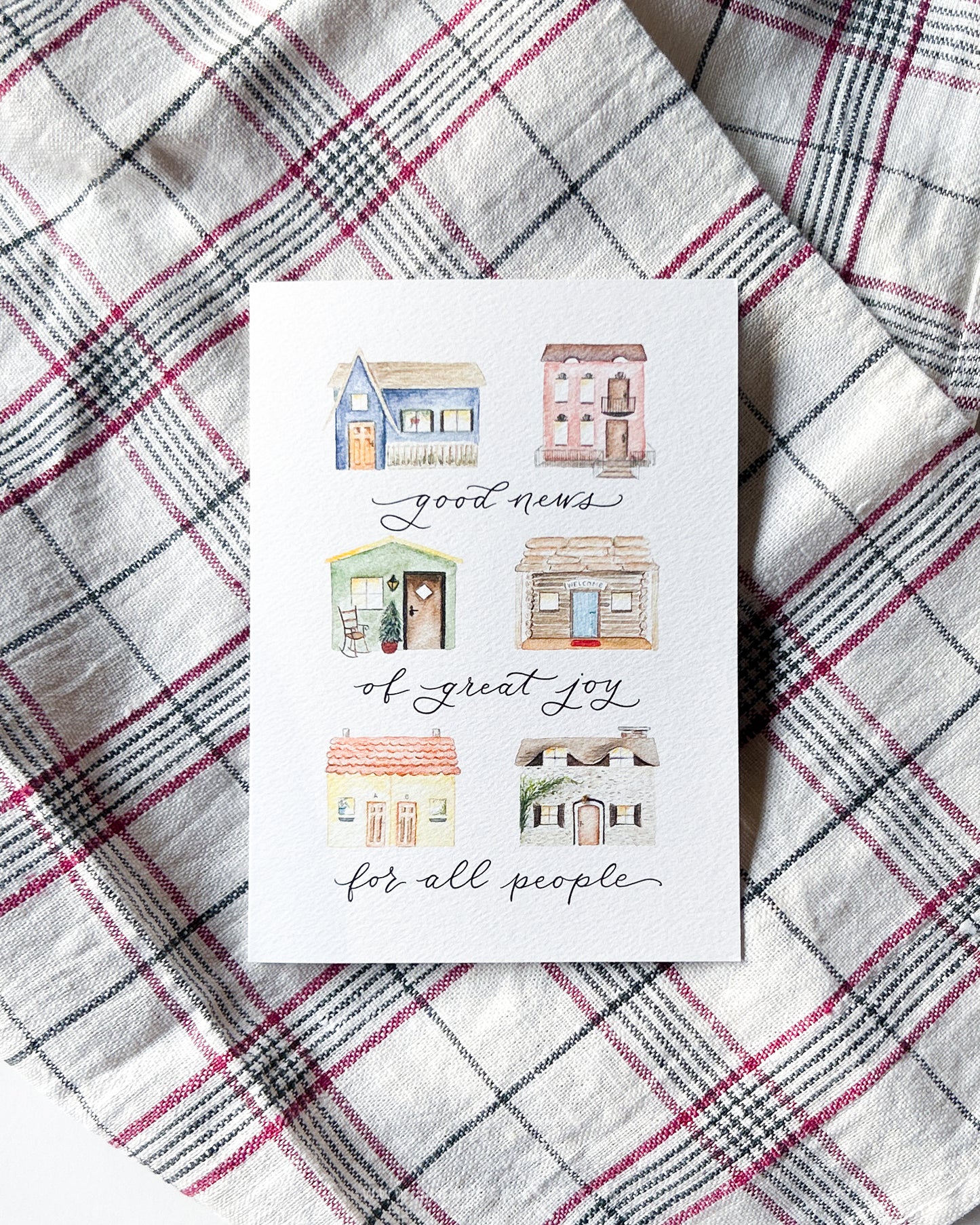 Everyday Houses | Tiny Houses Christmas Collection A6 Greeting Card