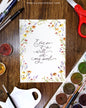 Even So It Is Well with My Soul Watercolor-Bordered Calligraphy | Ready-to-Ship