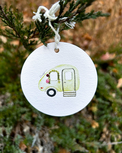 3" Holiday Gift Bag Tags | Tiny Houses Christmas Collection