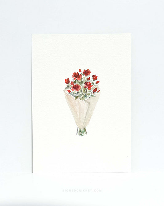 Mini Bouquet 3 | 5 x 7 | Watercolor Original