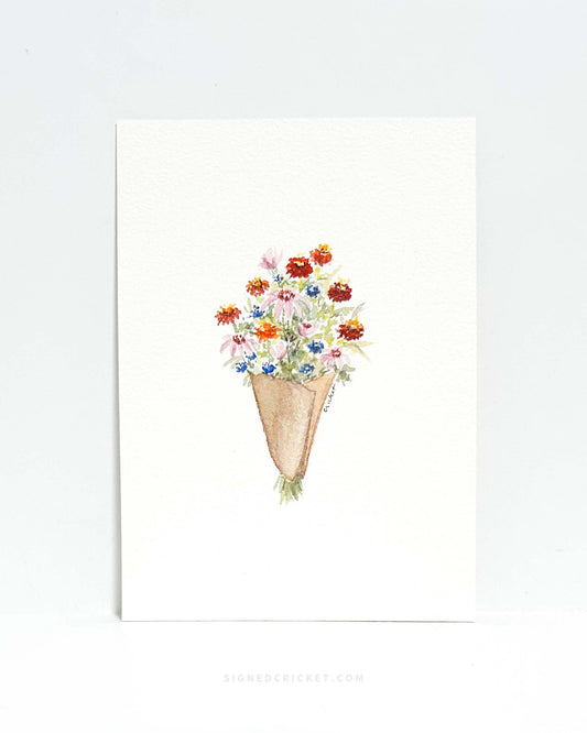 Mini Bouquet 1 | 5 x 7 | Watercolor Original