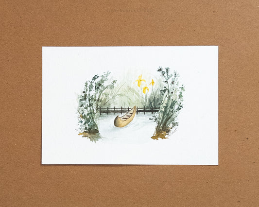 River Landing | 4 x 6 | Watercolor Original
