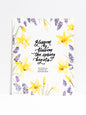 Daffodil Hyacinth 8x10 Wall Print with Calligraphy