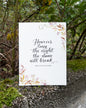 Dawn Will Break  | Watercolor-Bordered Calligraphy | Ready-to-Ship