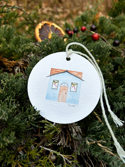 3" Holiday Gift Bag Tags | Tiny Houses Christmas Collection