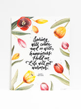Load image into Gallery viewer, Tulip 8x10 Wall Print with Calligraphy
