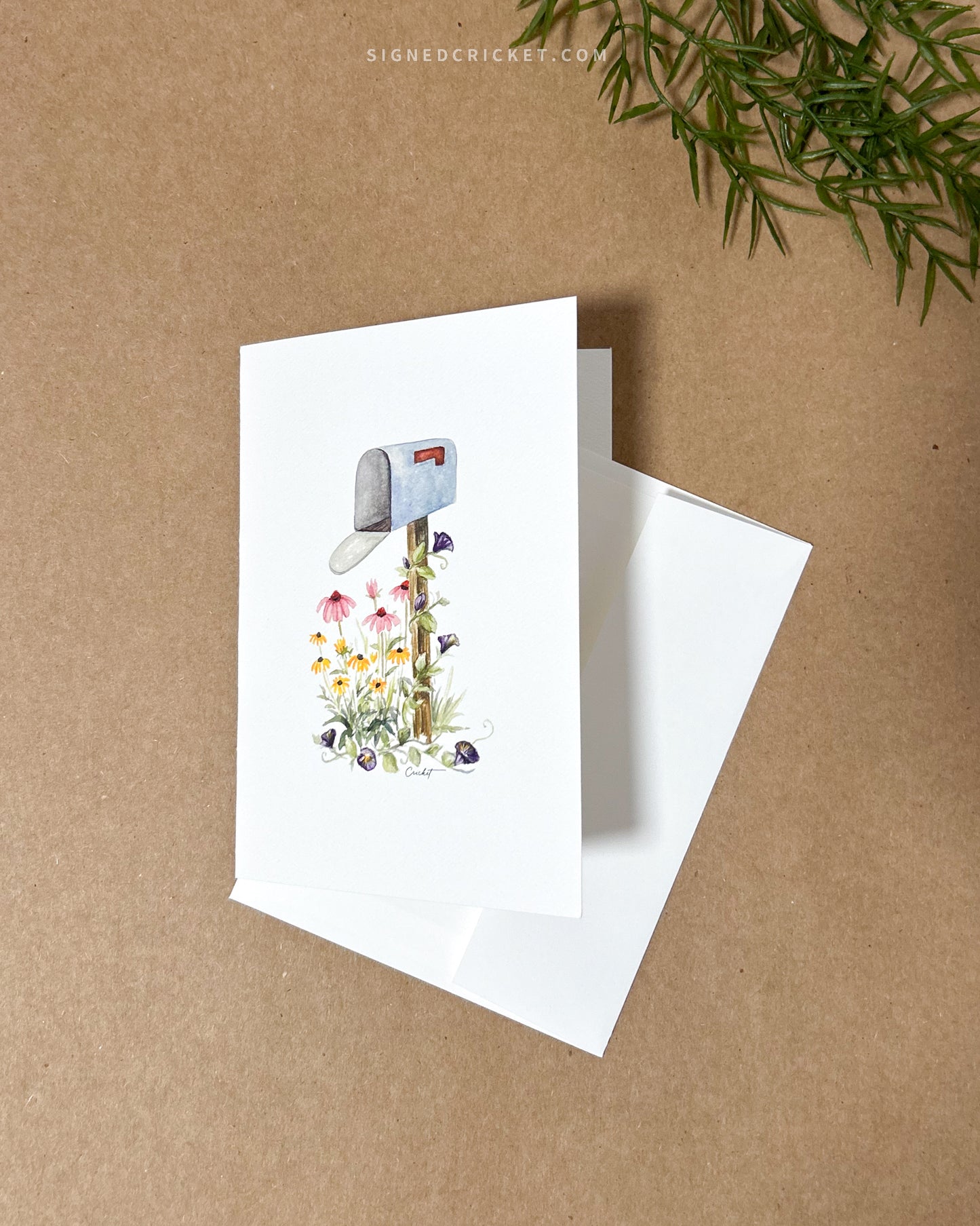 Wildflower Mailbox Greeting Card