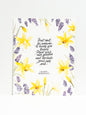 Daffodil Hyacinth 8x10 Wall Print with Calligraphy