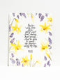 Daffodil Hyacinth 8x10 Wall Print with Calligraphy