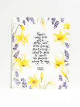 Load image into Gallery viewer, Daffodil Hyacinth 8x10 Wall Print with Calligraphy
